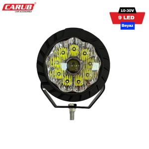 OFF-ROAD 9 LED YUVARLAK BEYAZ 14x7CM 10-30V