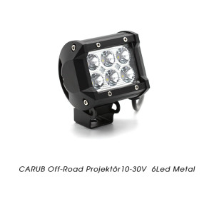 OFF-ROAD PROJEKTÖR 10-30V 6 LED METAL