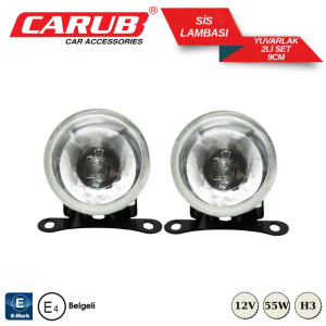 SİS LAMBASI YUVARLAK 9CM BEYAZ 12V