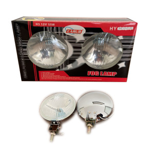 SİS LAMBASI 601 TİP KROM 13.5x6.5 BEYAZ 12V
