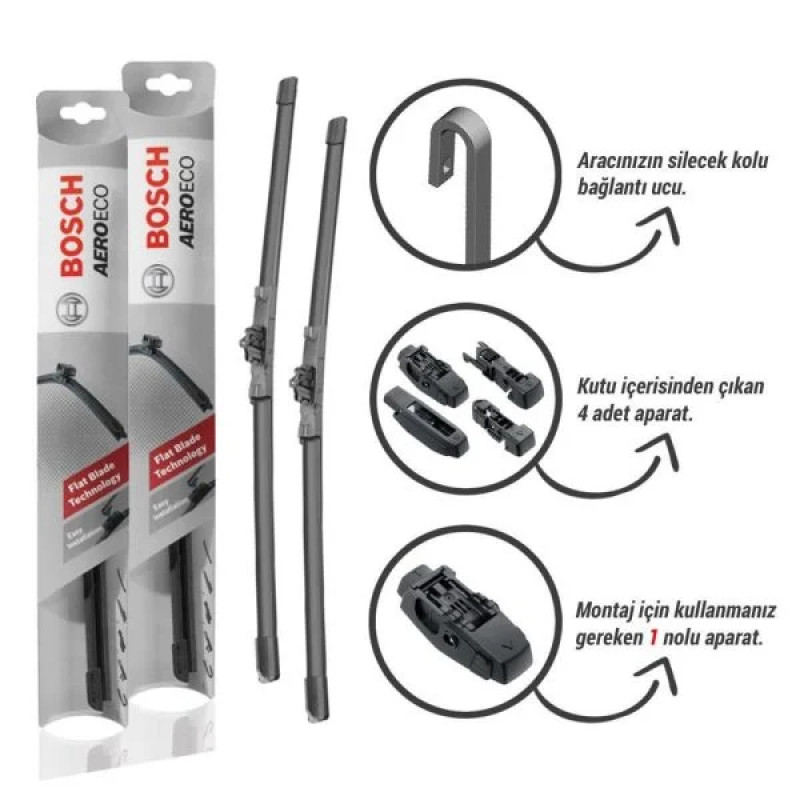 BOSCH 3397015574 AEROECO SİLECEK MUZ TİPİ 350MM APARATLI