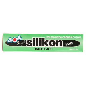 404 SİLİKON TÜP ŞEFFAF 50 GR.