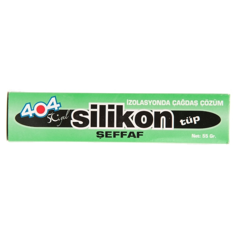 404 SİLİKON TÜP ŞEFFAF 50 GR.