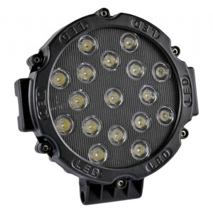 OFF-ROAD PROJEKTÖR 10-30V 7” 17 LED 51 WATT SİYAH KASA