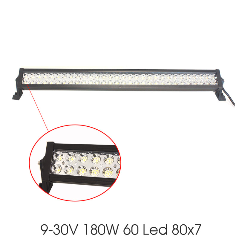 OFF-ROAD PROJEKTÖR 9-30V 180W 60 LED 80X7