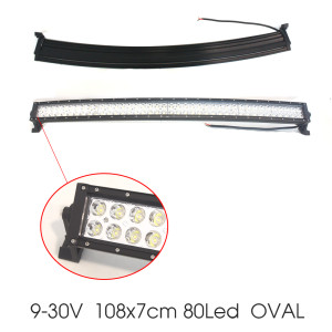 OFF-ROAD PROJEKTÖR 9-30V 108x7CM 80 LED OVAL