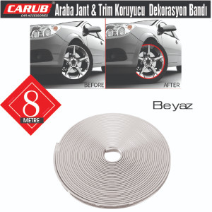 JANT KENARI FİTİL ŞERİT 8 METRE BEYAZ