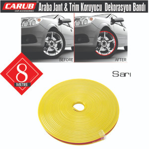 JANT KENARI FİTİL ŞERİT 8 METRE SARI
