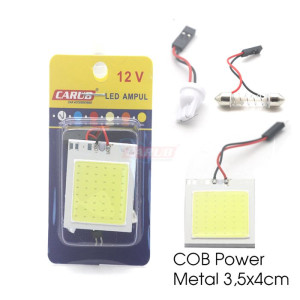 LAMBA COB LEDLİ POWER METAL 35mmX40mm BEYAZ 12V