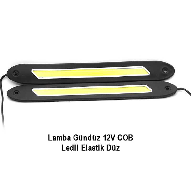 ELASTİK GÜNDÜZ LEDİ COB LED DÜZ MODEL BEYAZ 12V