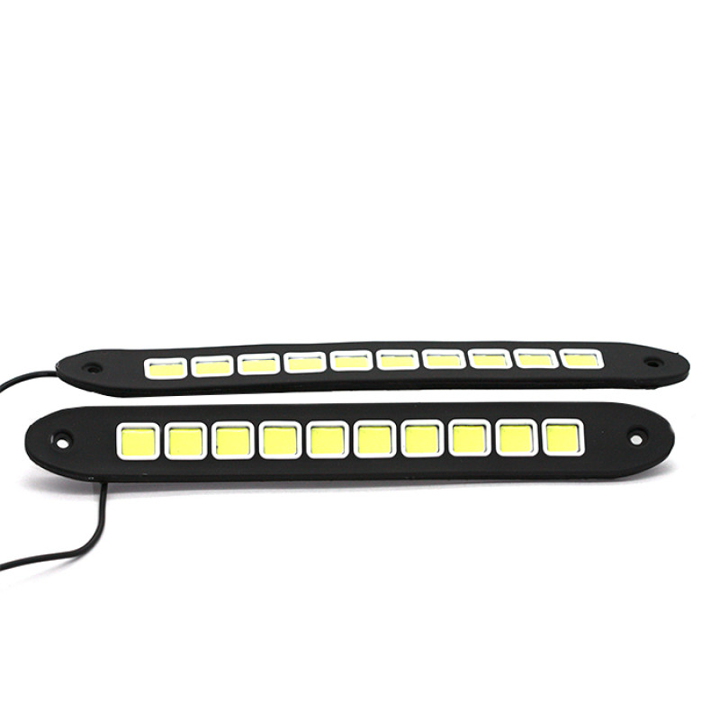 ELASTİK GÜNDÜZ LEDİ COB LED KARE MODEL BEYAZ 12V