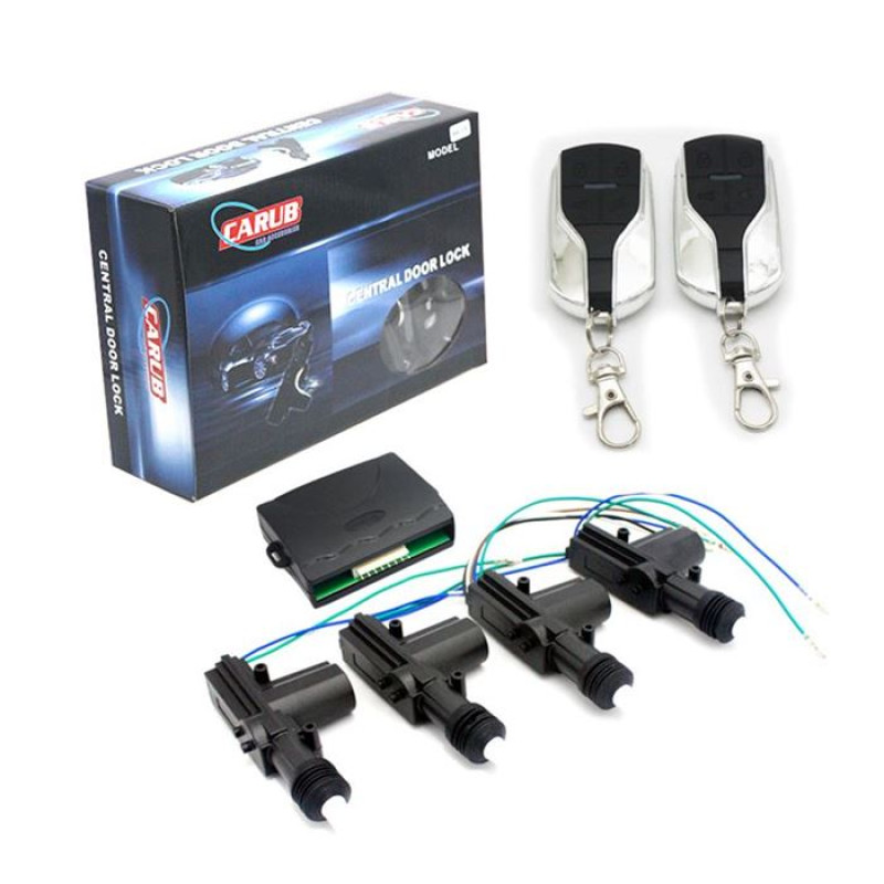 MERKEZİ KİLİT 12V UZAKTAN KUMANDALI SİYAH KROM
