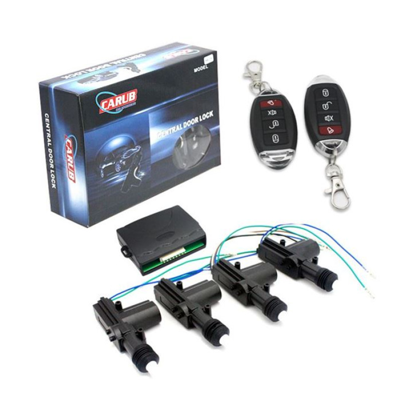 MERKEZİ KİLİT 12V UZAKTAN KUMANDALI SİYAH KROM