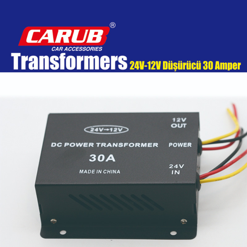 TRANSFORMERS DÜŞÜRÜCÜ 30 AMPER 24V> 12V