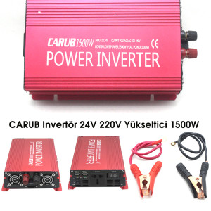 INVERTOR 24V 1500W 220V YÜKSELTİCİ W1+USB