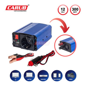 IINVERTÖR 12V 300W 220V YÜKSELTİCİ+USB ÇIKIŞ