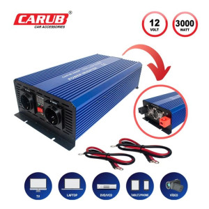 INVERTOR 12V 3000W 220V YÜKSELTİCİ + USB ÇIKIŞ