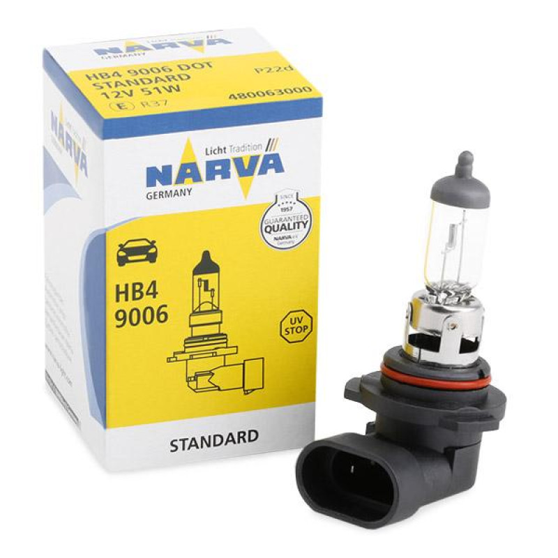 NARVA 9006 HALOGEN AMPUL (HB4) 55W 12V