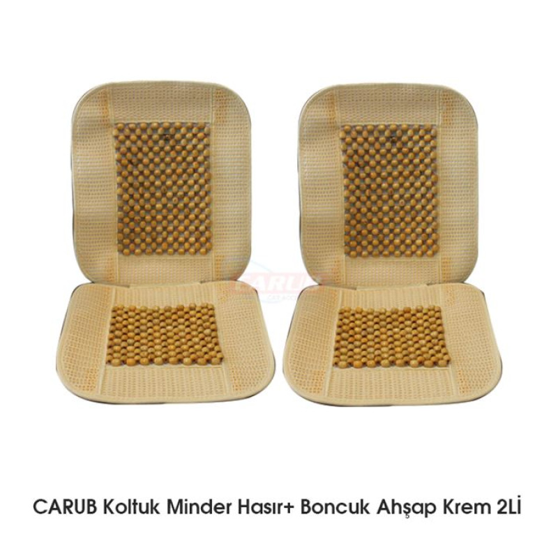 KOLTUK MİNDERİ HASIR+BONCUK AHŞAP
