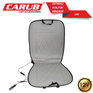 KOLTUK MİNDERİ ISITMALI GRİ 12V