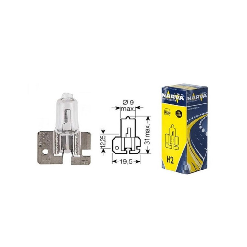 NARVA 48420 AMPUL H2 12V 55W HALOGEN (TABAN:X511)