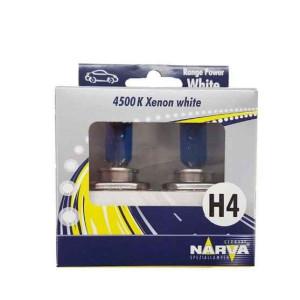 NARVA AMPUL H4 12V 60-55W TIRNAKLI RANGE POWER WHITE 4500K