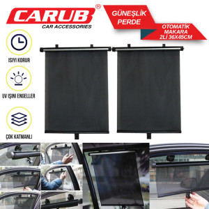 PERDE YAN CAM MAKARALI 2'Lİ 40x45