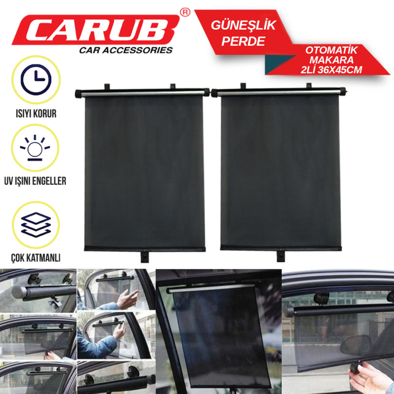 PERDE YAN CAM MAKARALI 2'Lİ 40x45