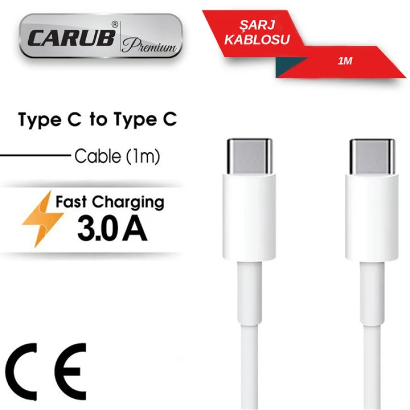 ŞARJ KABLOSU TYPE-C TO TYPE-C 1 METRE