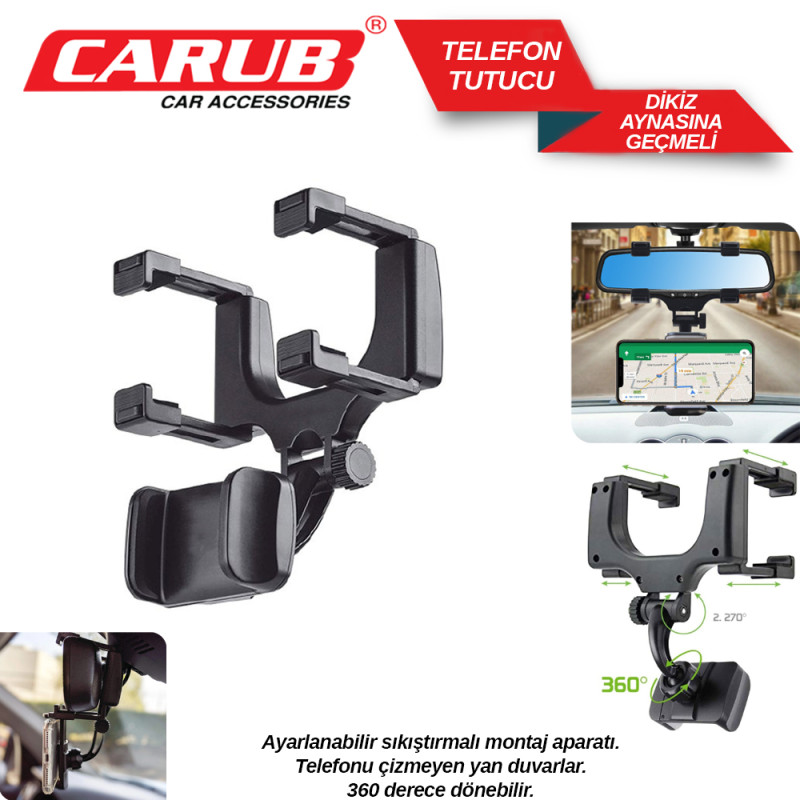 TELEFON TUTUCU DİKİZ AYNAYA TAKILAN