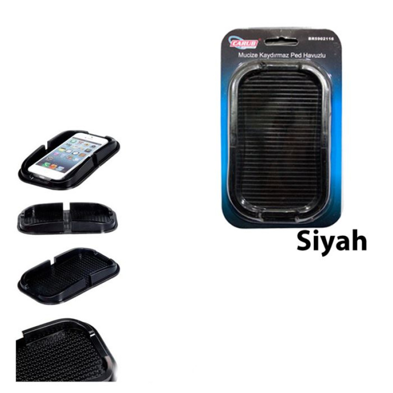 KAYDIRMAZ ELASTİK HAVUZLU SİYAH