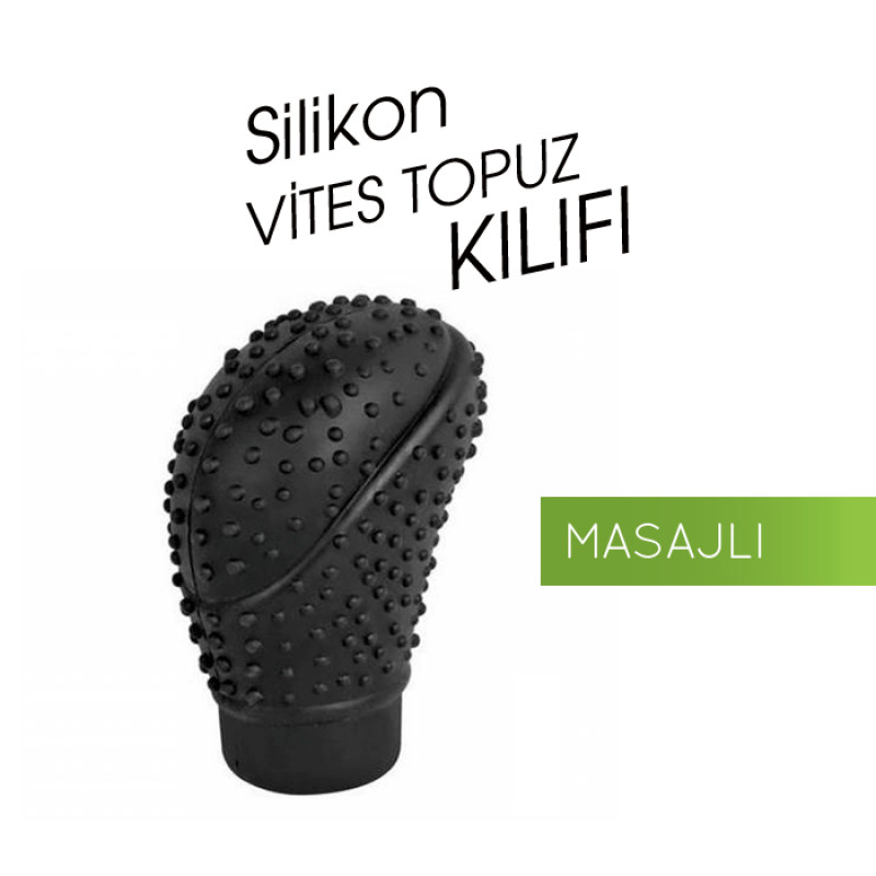 SİLİKON VİTES TOPUZ KILIFI DSG OVAL MASAJLI SİYAH