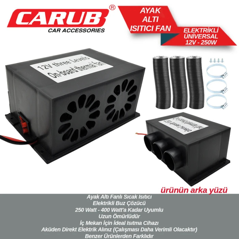FANLI ELEKTRİKLİ ISITICI 250W 12V
