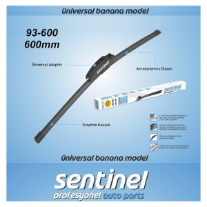 SENTİNEL SİLECEK SÜPÜRGESİ 600mm UNIVERSAL BANANA TİP