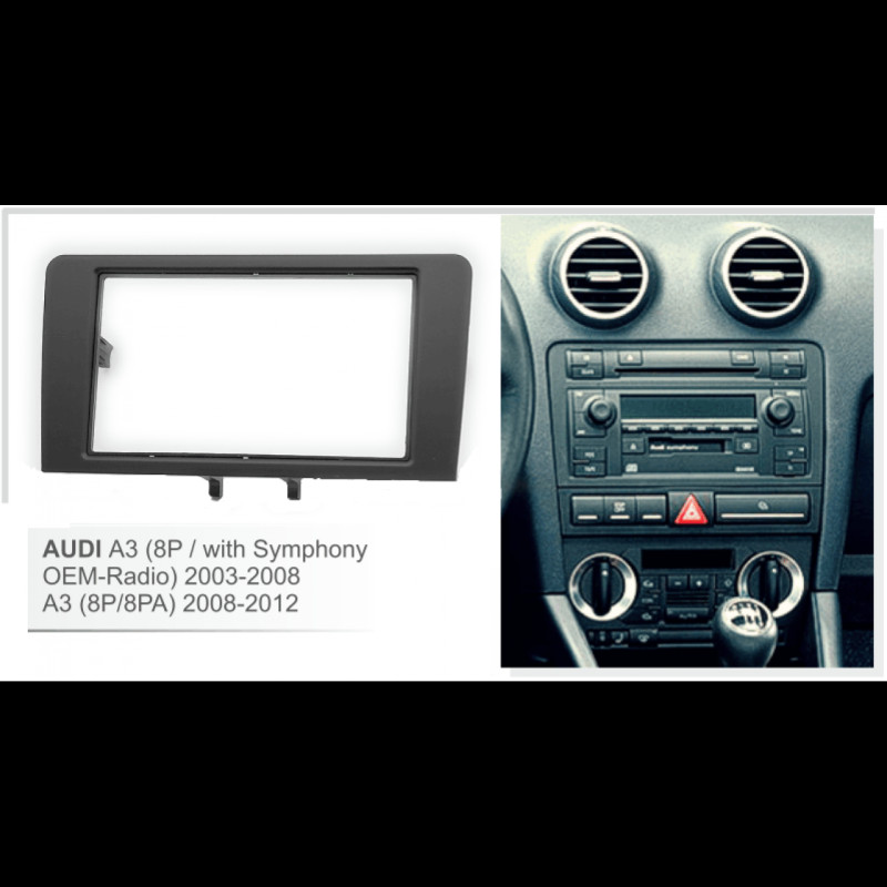 TEYP ÇERÇEVESİ AUDİ A3 2005-2012 DOUBLE TEYP