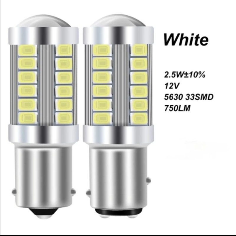 LED AMPUL ÇİFT DUY MERCEKLİ 33 SMD BEYAZ 12V