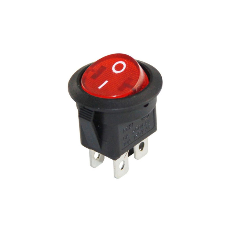 AGF-131-4 Yuvarlak Işıklı Anahtar ON-OFF 4 PİN