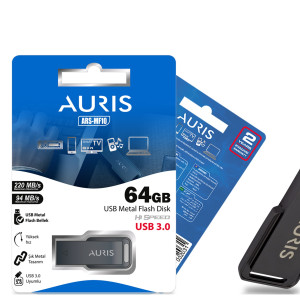 AURIS ARS-MF10 64GB USB METAL FLASH BELLEK 3.0