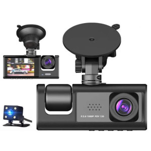 BLACK BOX BLM-86 DRV KAYIT KAMERA 3 KAMERALI WİFİ 1296P SUPER HD