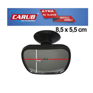 CARUB Ayna İç Vantuzlu Bombeli Oval