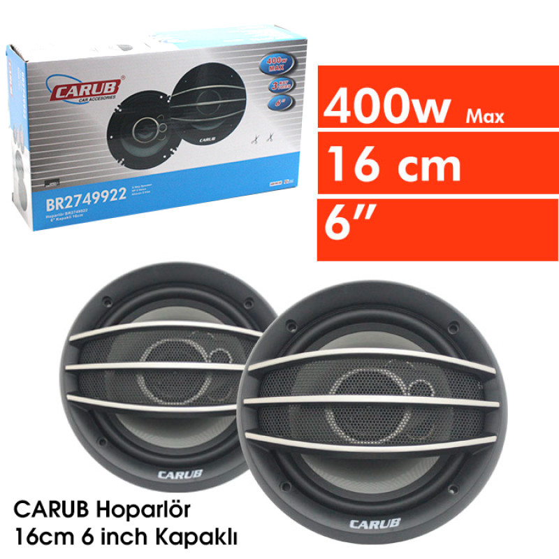 HOPARLÖR 16CM 6 INCH KAPAKLI (CARUB)