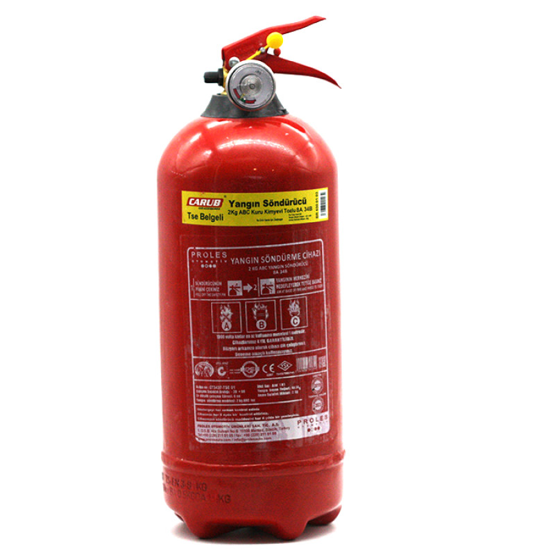 YANGIN SÖNDÜRME TÜPÜ 2KG TSE BELGELİ