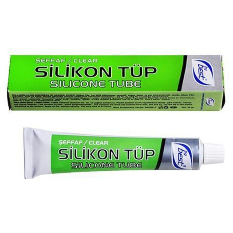 BEST SİLİKON TÜP ŞEFFAF 50 GR.