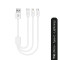 KENSA CB-310 3'LÜ ŞARJ KABLOSU (MICRO - TYPE-C - LIGHTNING) 3.1A ÇIKIŞ 30MC