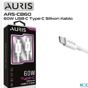 AURIS ARS-CB60 USB-C TO TYPE-C ŞARJ KABLOSU 60W