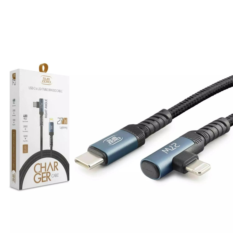 SUBZERO CL-101 TYPE-C TO LIGHTNING L GİRİŞ GAMING ŞARJ KABLOSU 27W