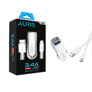 AURIS ARS-CR03 TYPE-C ŞARJ BAŞLIĞI VE KABLOSU 3.4A