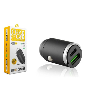 SUBZERO CR-98 ARAÇ ŞARJ BAŞLIĞI HIZLI PD+USB ÇIKIŞLI 3.0A 30W