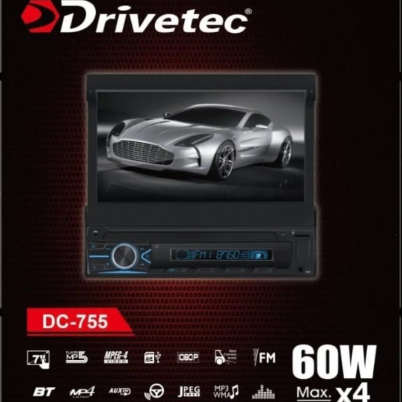 DRIVETEC DC-755C 7" INDASH TEYP 4x60W
