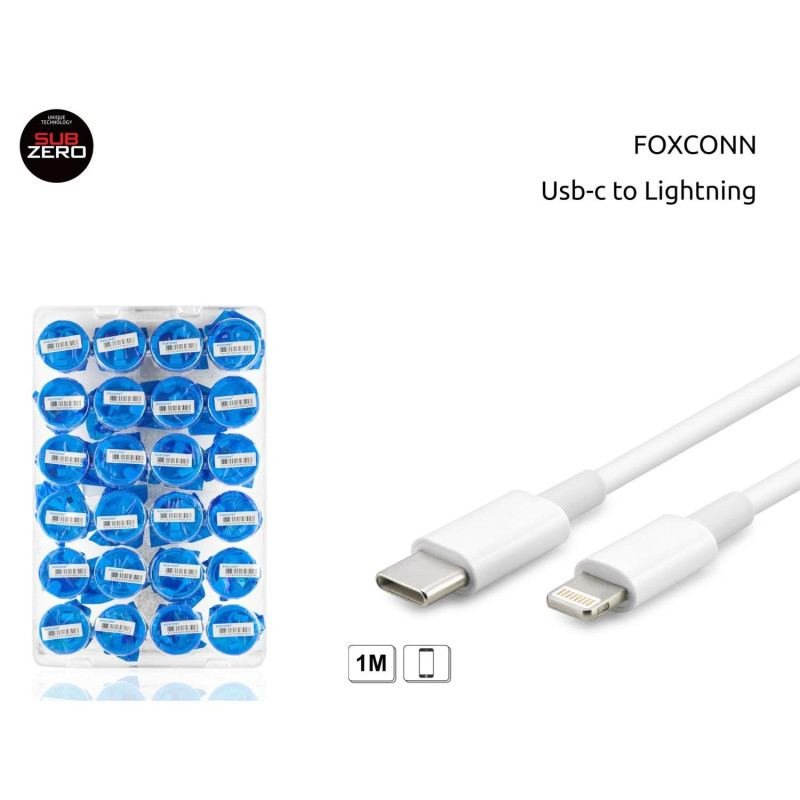 SUBZERO FOXCONN USB-C TO LIGHTNING ŞARJ KABLOSU 1 METRE